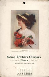 Schaff Brothers Company Reliable Pianos Postcard