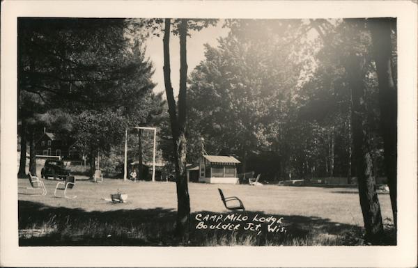 Camp Milo Lodge Boulder Junction, WI Postcard