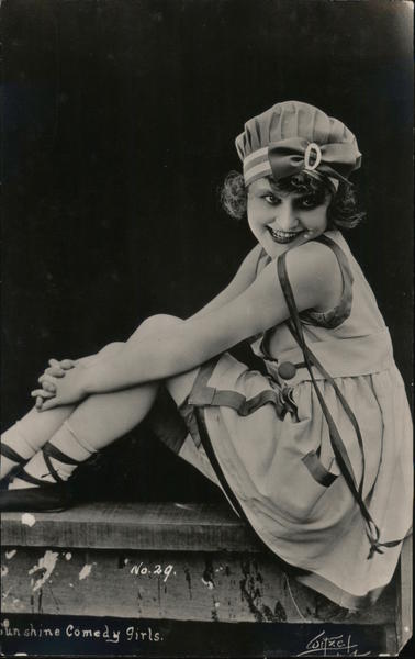 Mack Sennett Comedies Girl 29 Swimsuits And Pinup Witxel Postcard 