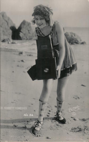 Bathing Beauty With Camera Mack Sennett Comedies 50 Swimsuits And Pinup Evans Postcard 