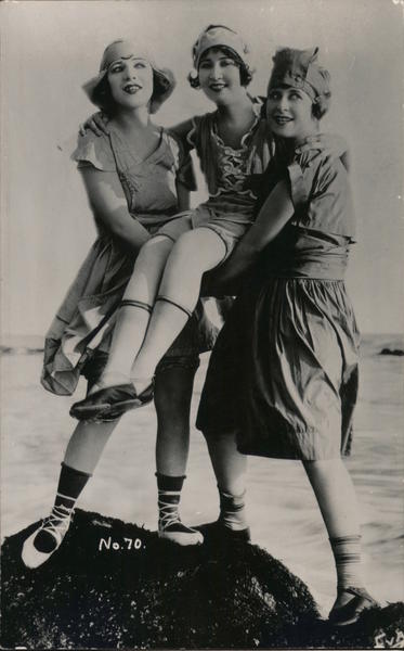 Mack Sennett Comedies Girls #70 Swimsuits & Pinup Postcard