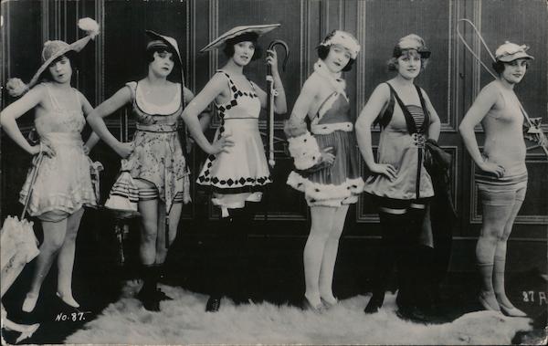 Mack Sennett Comedies Girls 87 Swimsuits And Pinup Postcard 