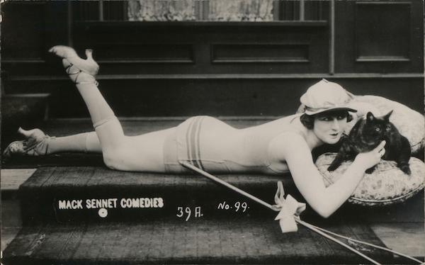 Mack Sennett Comedies Girl 99 Swimsuits And Pinup Postcard 