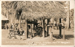 Seminole Indian Kitchen Royal Palm Hammock - Tamini Trail Postcard