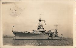 USS Augusta Boats, Ships Postcard Postcard Postcard