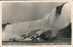 American Falls and Cave of the Winds Niagara Falls, Canada Misc. Canada Postcard Postcard Postcard