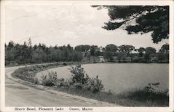 Shore Road Around Pleasant Lake Casco, ME Postcard Postcard Postcard