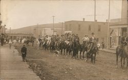 Frontier Parade on Horseback Culdesac, ID Postcard Postcard Postcard