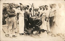 "This One Hit Something", Sailors Gathered Around Ordinance Postcard