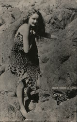 Mack Sennett Comedies Girl #25 Wrapped in Cheetah Hide Risque & Nude Evans Postcard Postcard Postcard