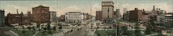 Panorama of Downtown Cleveland Large Format Postcard