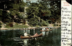 Canoer On The Charles Postcard