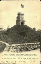 Prospect Hill Tower Somerville, MA Postcard Postcard