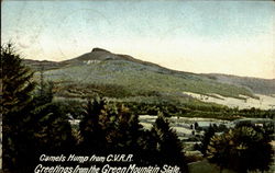 Camels Hump From C.V.R.R.Greetings From The Green Mountain State Postcard