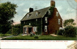 Old Cradock House, First Brick House In United States. Postcard