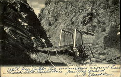 Strontia Springs In Platte Canan, Near Buffolo Park C. & S.R.R. Postcard