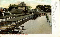 B. & M.R.R. Station Postcard