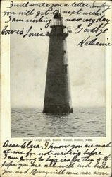 Minot'S Ledge Light, Boston Harbor Postcard