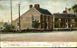 Birth Place Of President Quiency Adams Postcard