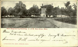 New Engineering Building, U. Of M. Ann. Arbor Postcard