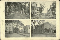 Court St./Leyden St./Water St./Old Curiosity Shop Plymouth, MA Postcard Postcard