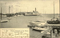 Steamer Nantucket at the Wharf Postcard