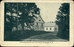 Universalist Church and Town House Kensington, NH Postcard Postcard