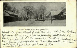 Street Scene West Hartford, VT Postcard Postcard