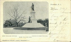 Betsy Williams Cottage/Statue Of Roger Williams/ Roger Williams Park Postcard