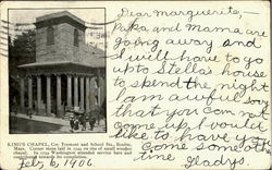 King'S Chapel, Cor. Tremont And School Sts Boston, MA Postcard Postcard