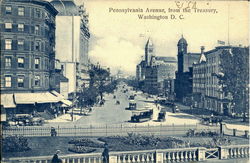 Pennsylvania Avenue, From The Treasury Postcard