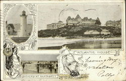 Long Island/Batherd At Nantasket/Atlantic House Hull, MA Postcard Postcard