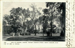 View Of Common, Looking Toward Andover Street North Andover, MA Postcard Postcard