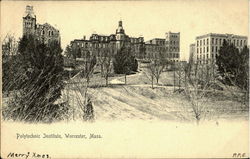 Polytechnic Institute Worcester, MA Postcard Postcard