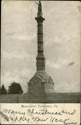 Monument Yorktown, VA Postcard Postcard