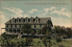 Waconda Springs Sanitarium Glen Elder, KS Postcard Postcard Postcard