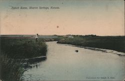 Ranch Scene Postcard