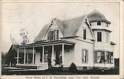 Farm Home of J.N. Hotchkiss Burr Oak, KS Postcard Postcard Postcard