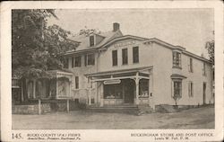 Buckingham Store and Post Office Pennsylvania Postcard Postcard Postcard