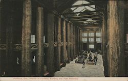 Interior of Forestry Building and Fish Hatchery Postcard