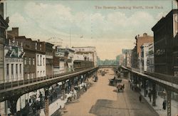 The Bowery, looking North New York, NY Postcard Postcard Postcard