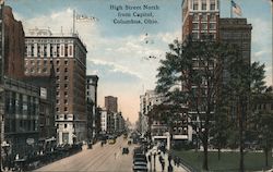 High Street North from Capitol Columbus, OH Postcard Postcard Postcard