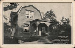 Concrete Block Dwelling, Concrete Walk Steps Clerks House Mineville, NY Postcard Postcard Postcard