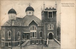 Methodist Church Cherryvale, KS Postcard Postcard Postcard