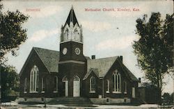 Methodist Church Kinsley, KS Postcard Postcard Postcard