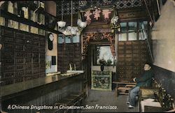 A Chinese Drugstore in Chinatown San Francisco, CA Postcard Postcard Postcard