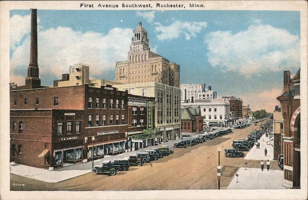 First Avenue Southwest Rochester, MN Postcard