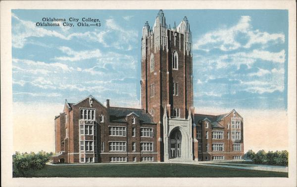 Oklahoma City College Postcard   Card00868 Fr 