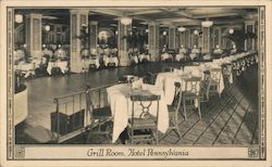 Grill Room, Hotel Pennsylvania New York, NY Postcard Postcard Postcard