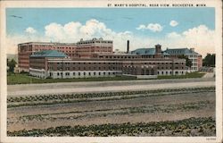 St. Mary's Hospital, Rear View Postcard